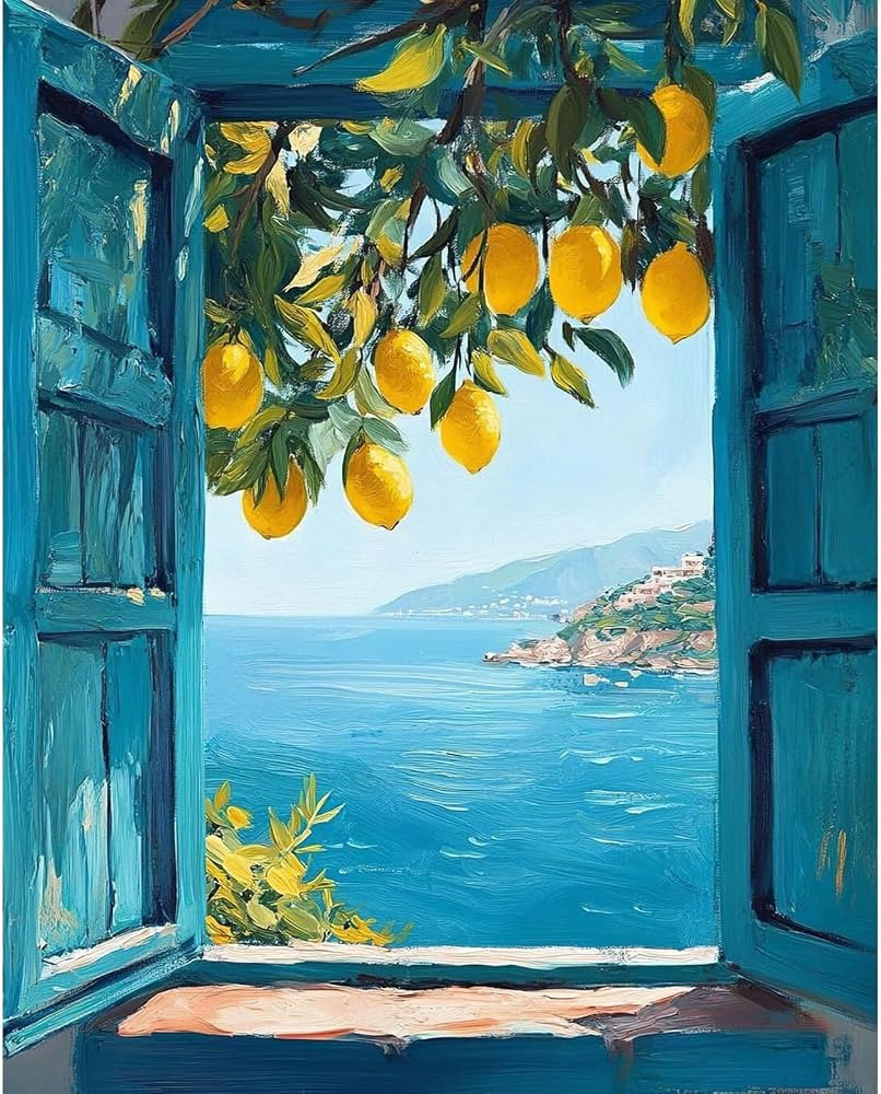 PHANTASYART Lemons Paint by Numbers Kit for Adults 16x20inch | Amazon (US)