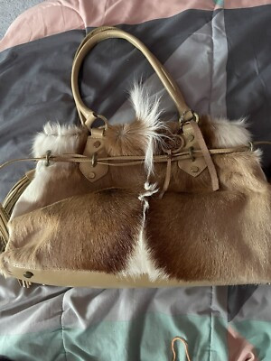 XL 2000's SPRINGBOK Fur Shoulder Bag Tote - Diane Gail  | eBay | eBay US