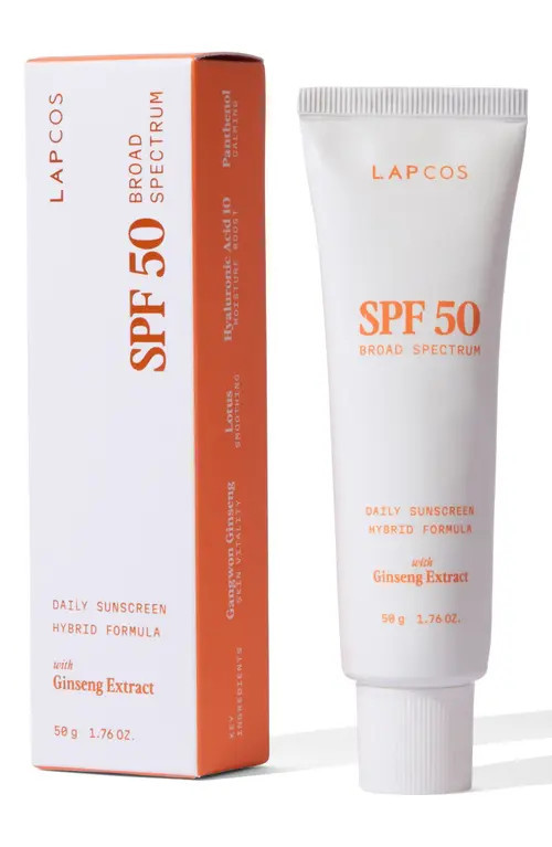 LAPCOS Daily Sunscreen SPF 50 Hybrid Formula in White at Nordstrom, Size 1.76 Oz | Nordstrom