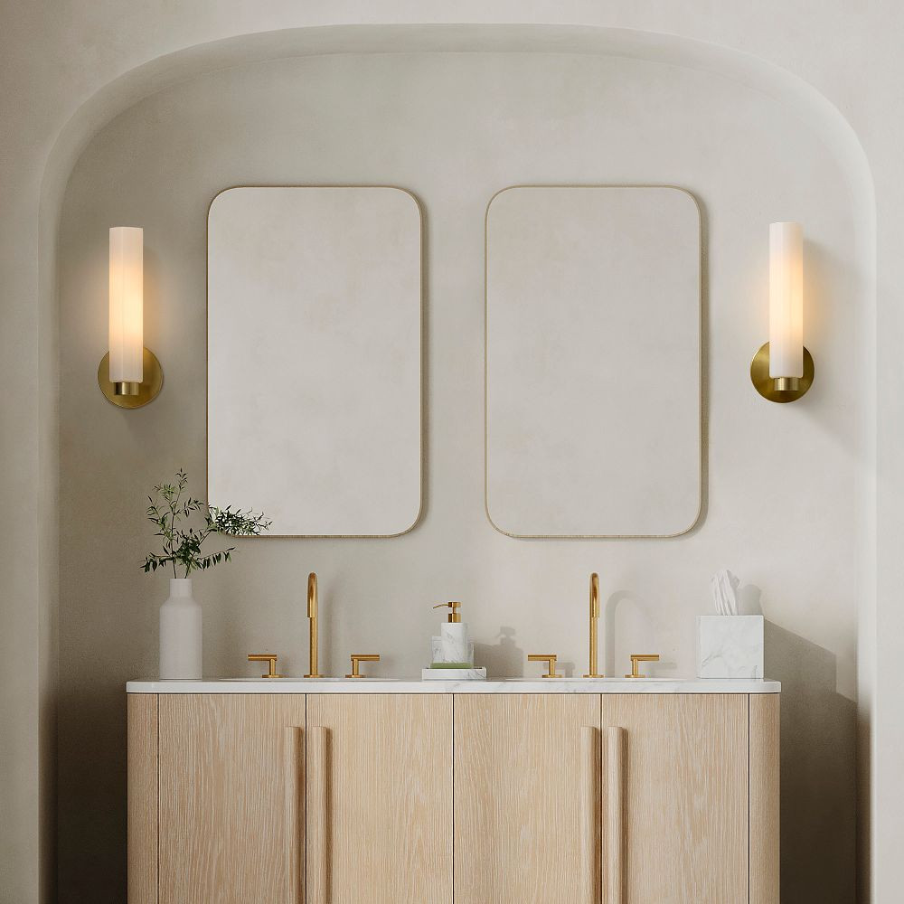 Weston Smooth Glass Indoor/Outdoor Sconce (16") | West Elm (US)