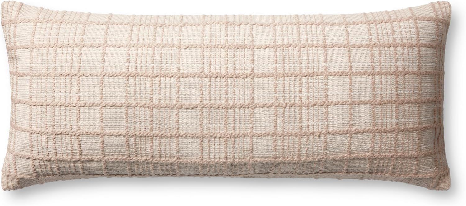 Loloi Magnolia Home by Joanna Gaines Liv Collection PMH0064 Beige 13'' x 35'' Cover Only Pillow | Amazon (US)