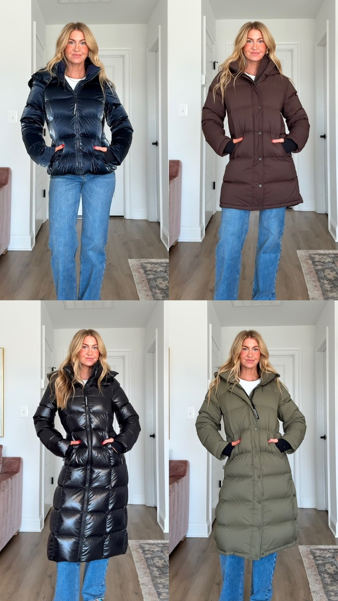The warmest coat I own is the @aritzia Super Puff - here are all the sizes and finishes they offer! These go fast so make sure to grab your Super Puff early before the best colors sell out!
Super Puffs run TTS, I’m wearing a S in all of them
@Aritzia #Ad #AritziaPartner #Paidlink