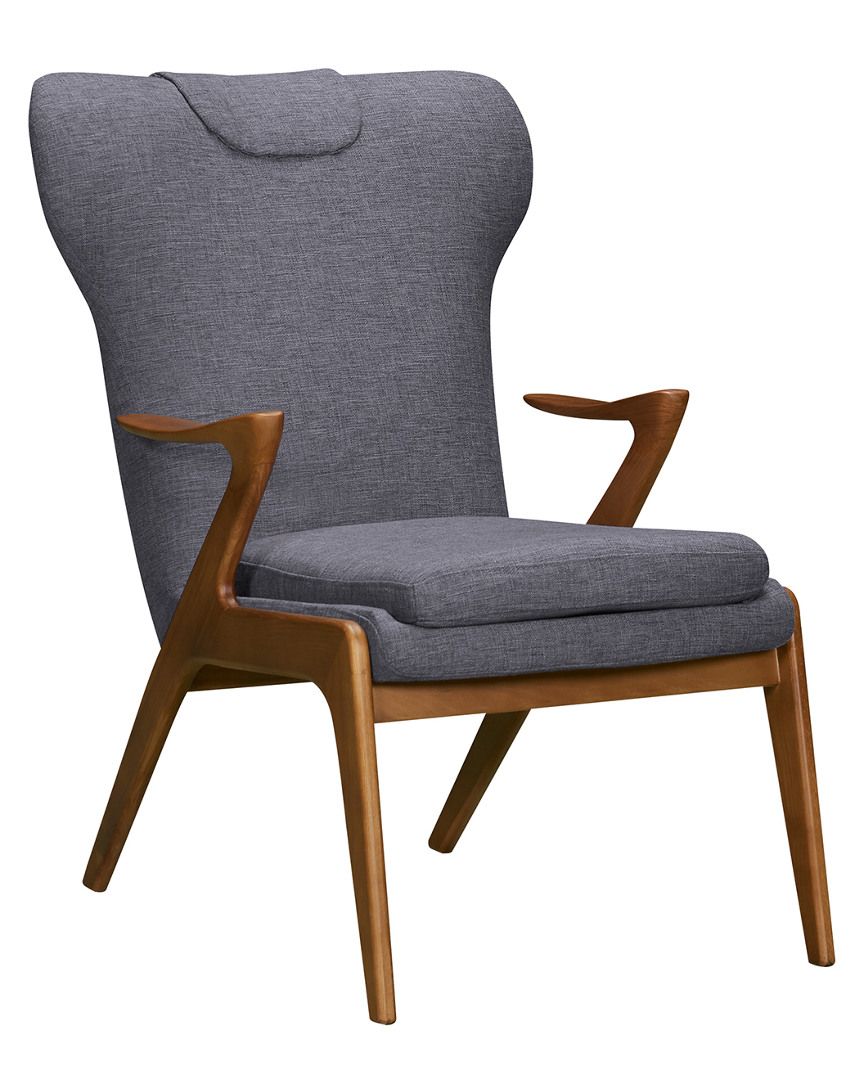 Armen Living Ryder Mid-Century Accent Chair | Gilt