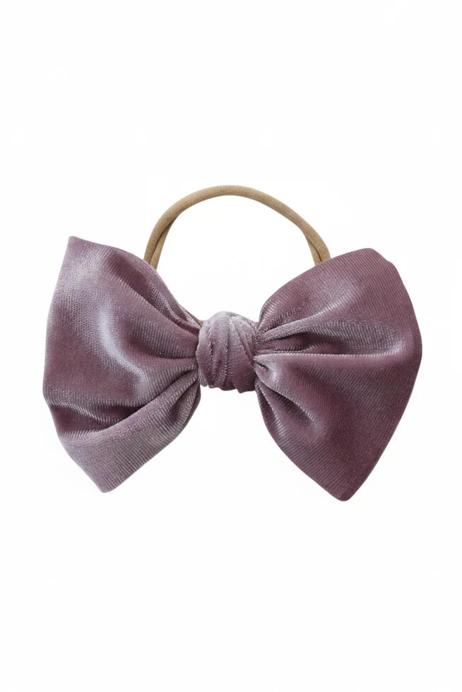 Velvet Bow Headband - Lilac | Caden Lane