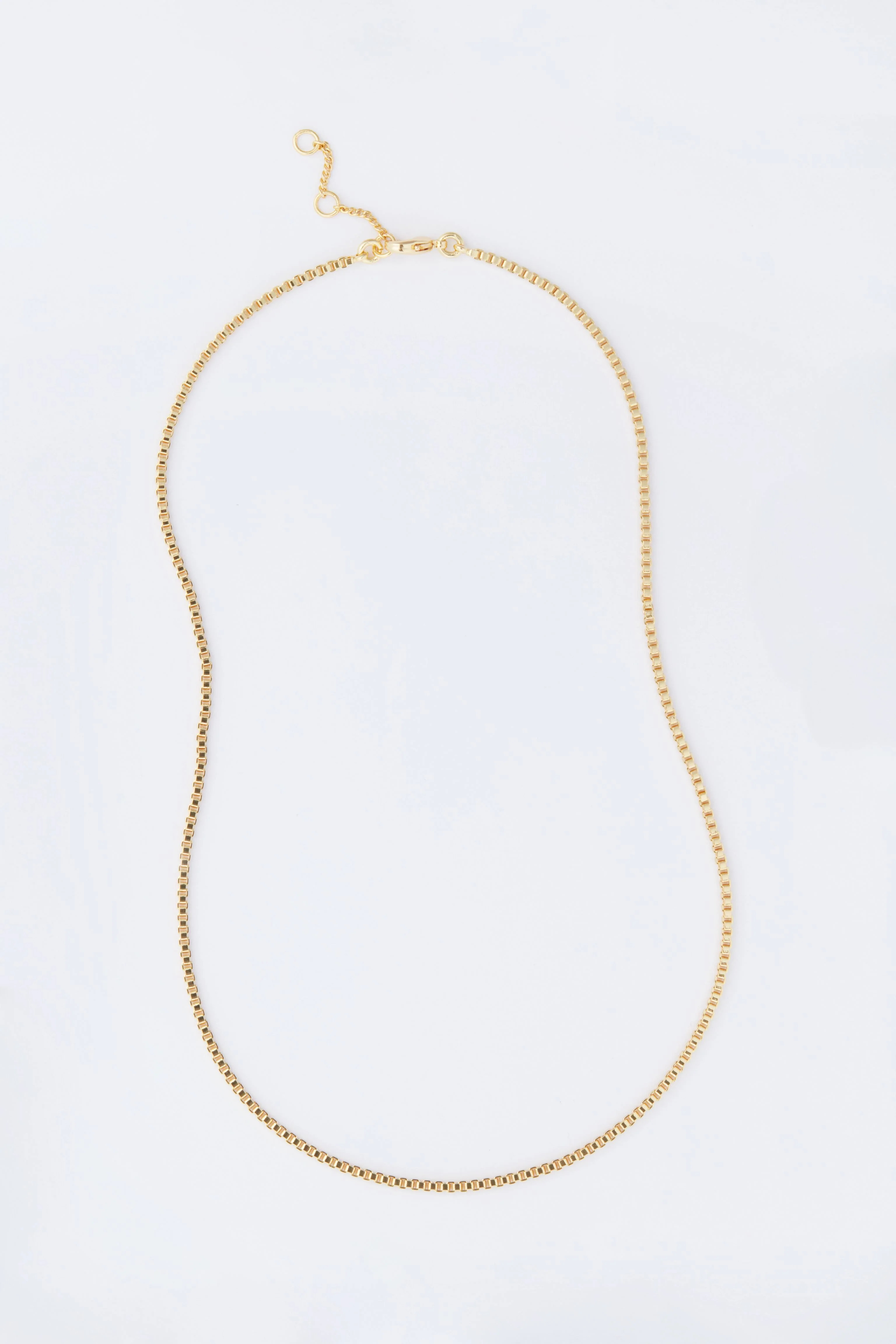 Gold Thin Box Chain Necklace | Tuckernuck (US)