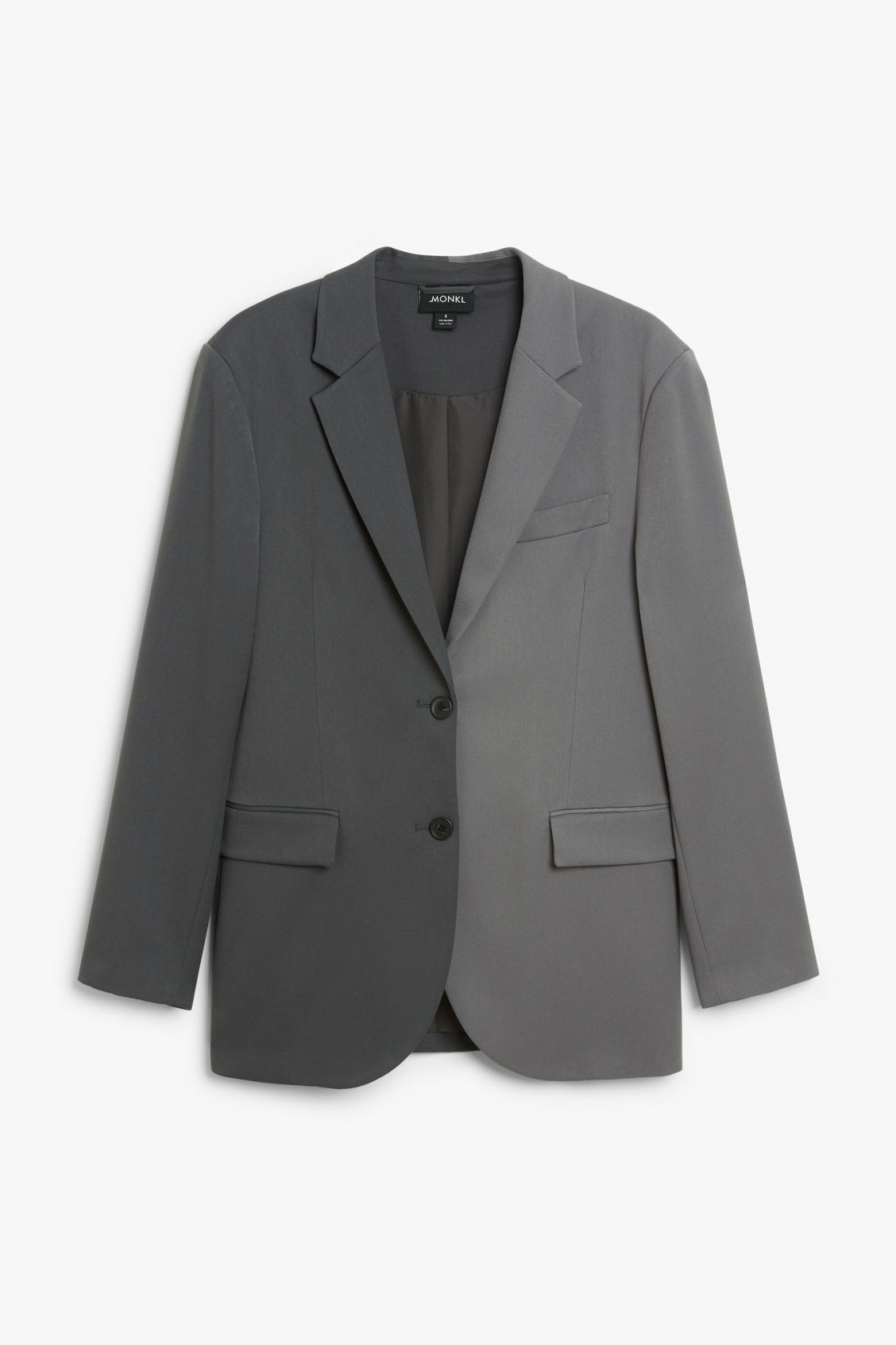 Single-breasted blazer - Grey | Monki