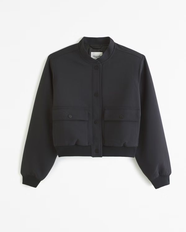 Short Bomber Jacket | Abercrombie & Fitch (US)