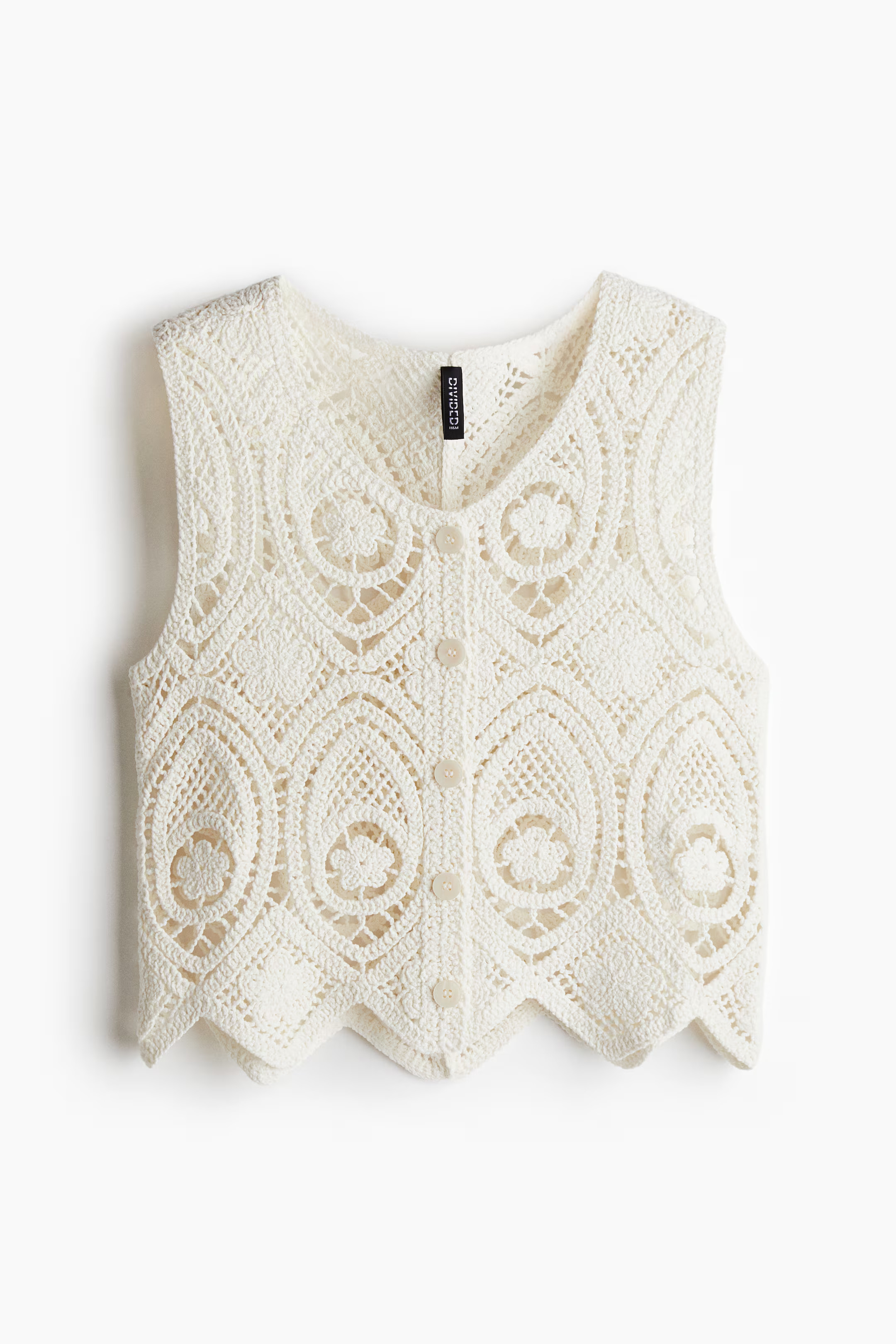 Crochet-look sweater vest | H&M (UK, MY, IN, SG, PH, TW, HK)