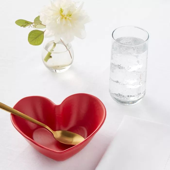 19oz Melamine Heart Bowl Red - Threshold&#8482; | Target