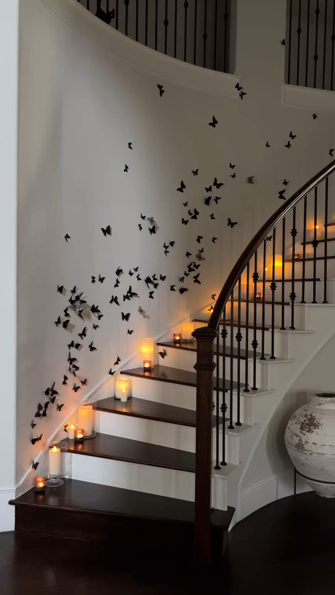 Black butterflies and moths are a fun alternative to the usual bats for Halloween decor

Add battery operated candles for a spooky vibe

#LTKHome #LTKSeasonal