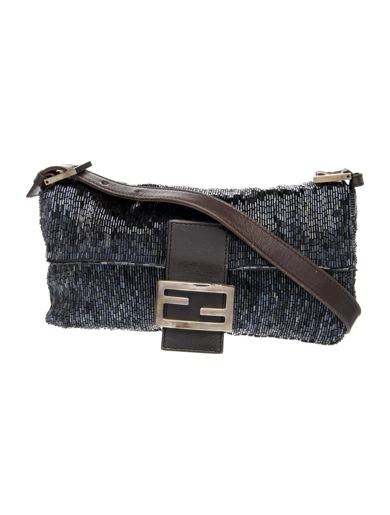 Fendi Leather Baguette - Blue Shoulder Bags, Handbags - FEN414902 | The RealReal | The RealReal