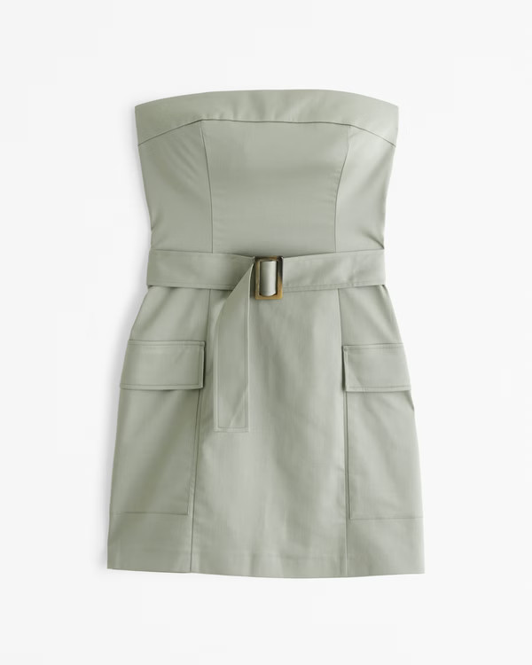 Strapless Utility Mini Dress | Abercrombie & Fitch (US)