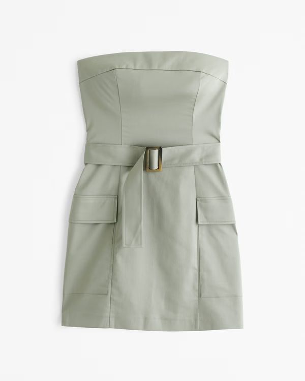 Women's Strapless Utility Mini Dress | Women's New Arrivals | Abercrombie.com | Abercrombie & Fitch (US)