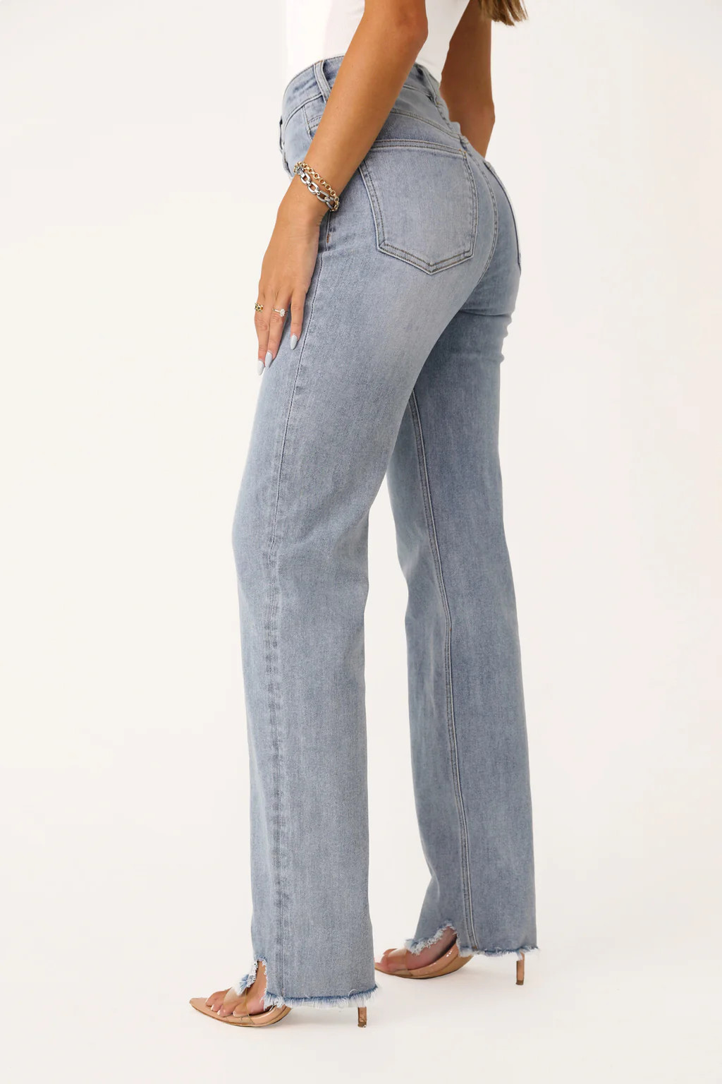 CRAWFORD DISTRESSED STRAIGHT LEG DENIM | Kittenish