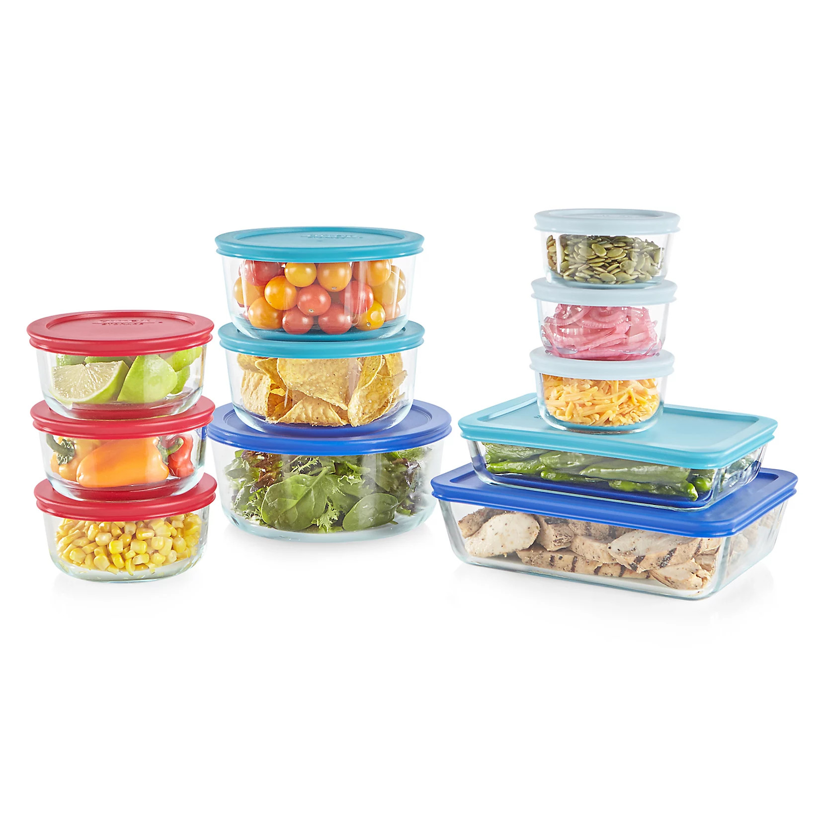Pyrex 22-pc. Glass Food Storage Set | Kohl's