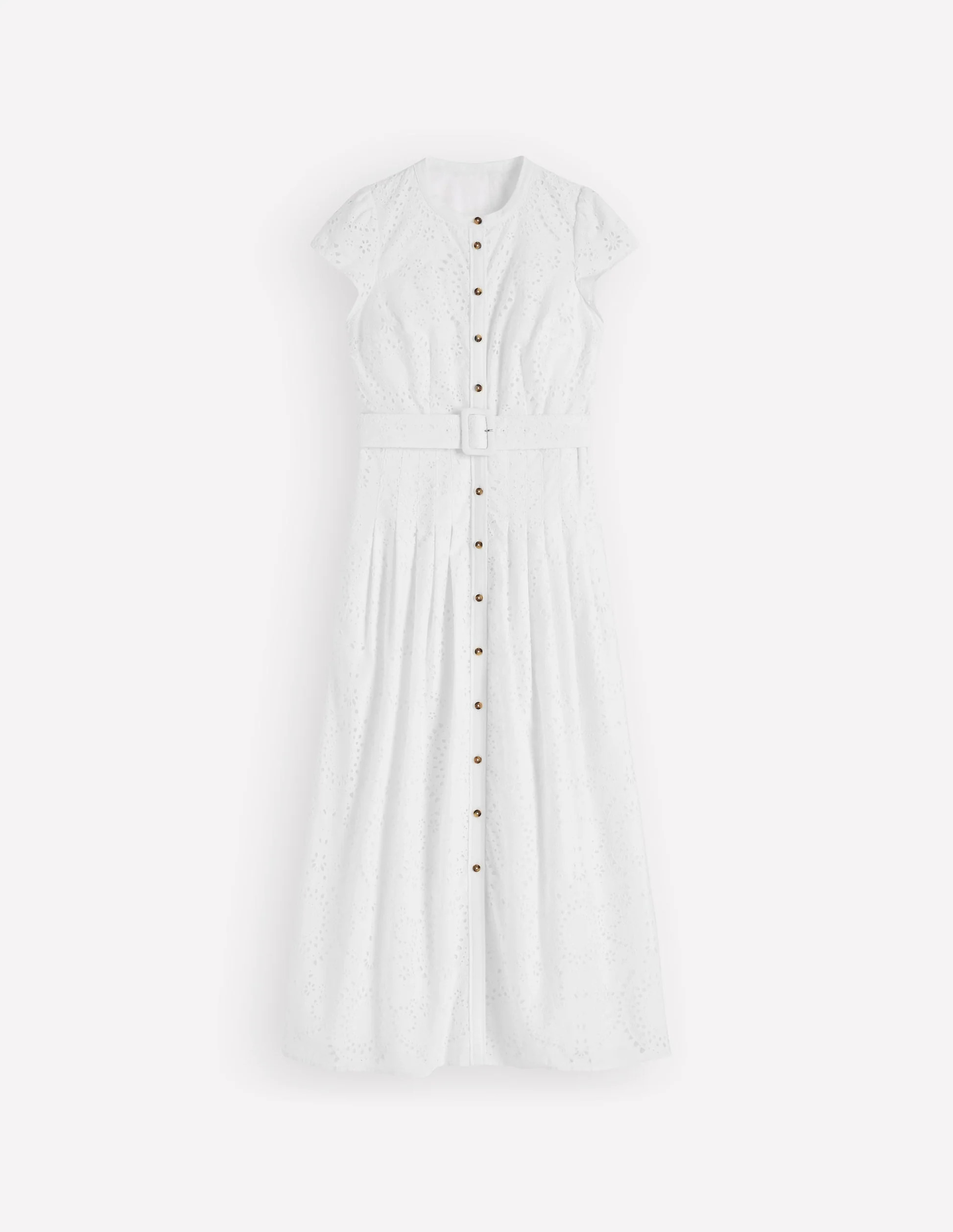 Arabella Cotton Maxi Dress-White Broderie | Boden (US)