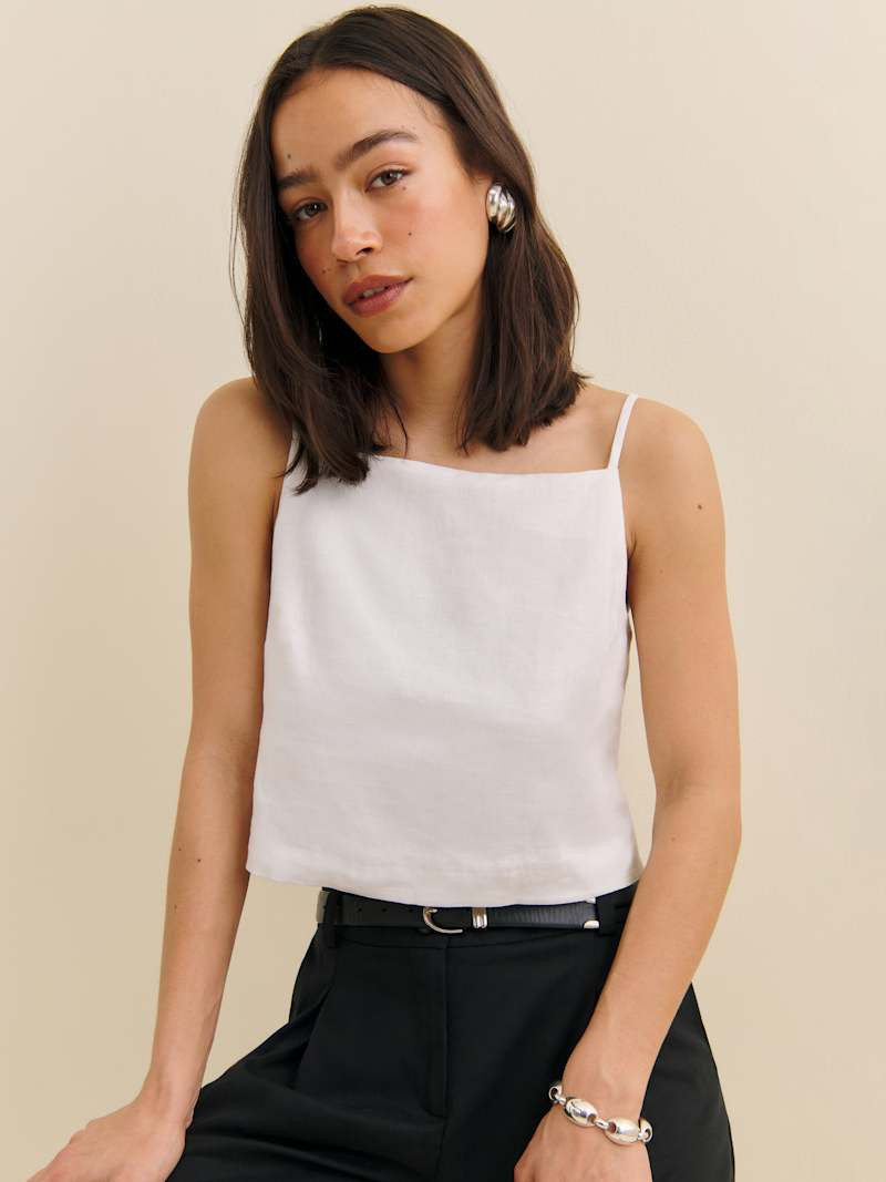Kerri Linen Top | Reformation (Global)