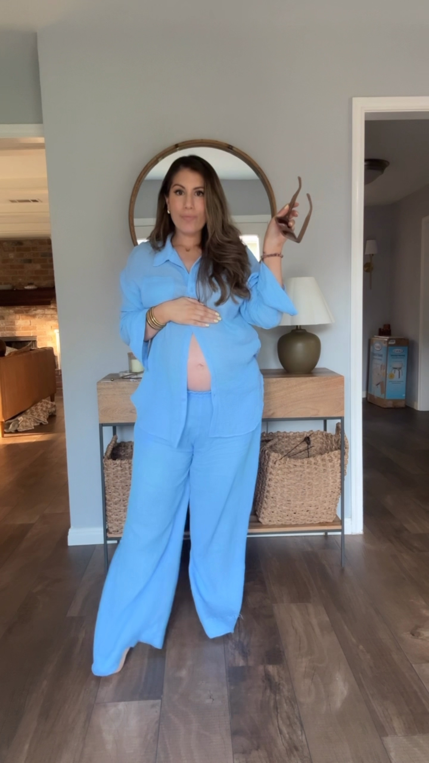 Found this cute swimsuit cover-up honestly I feel like you can even wear this as loungewear because it’s so comfortable. I’m wearing a size a small on the top and it’s extremely oversized and wearing a medium and the bottoms. If you’re looking for a cute gauzy material for a swimsuit cover-up you’re going to love this Target find.

#targetfinds #targetstyle #targetfashion #targetoutfit #swimsuitcover #swim 

#LTKBump #LTKSeasonal #LTKSwim