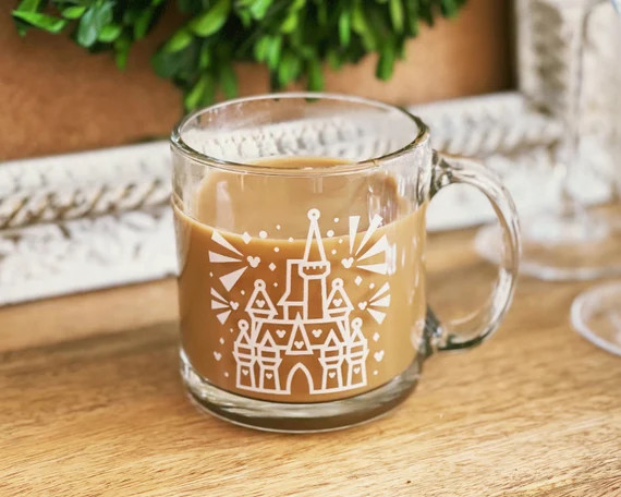 Long Live the Magic Disney World Clear Glass Mug  WDW 50th | Etsy | Etsy (US)