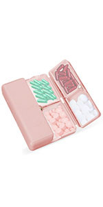 FYY Daily Pill Organizer,7 Compartments Portable Pill Case Travel Pill Organizer,[Folding Design]... | Amazon (US)