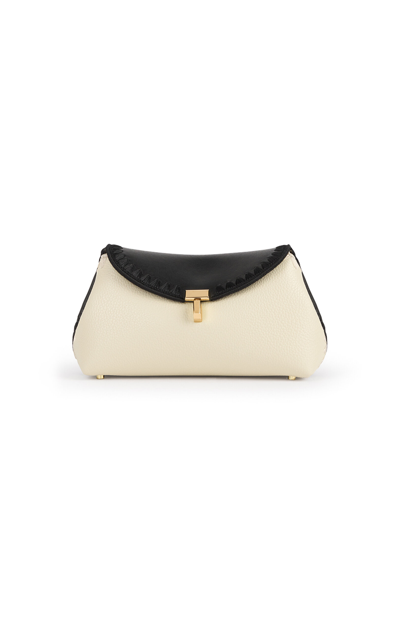 Mini T-Lock Embroidered Leather Clutch | Moda Operandi (Global)