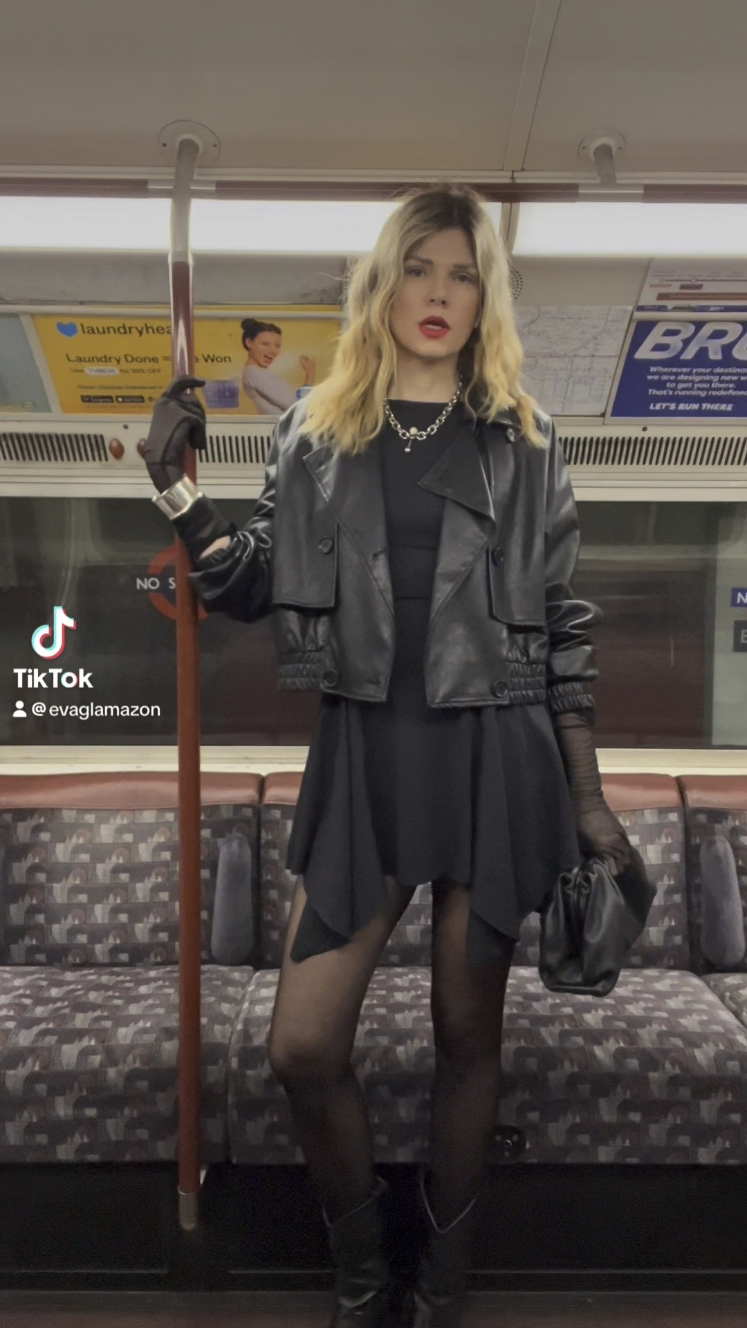 All black outfit, leather jacket, black clutch, lbd, little black dress, black boots 

#LTKeurope #LTKuk #LTKspring