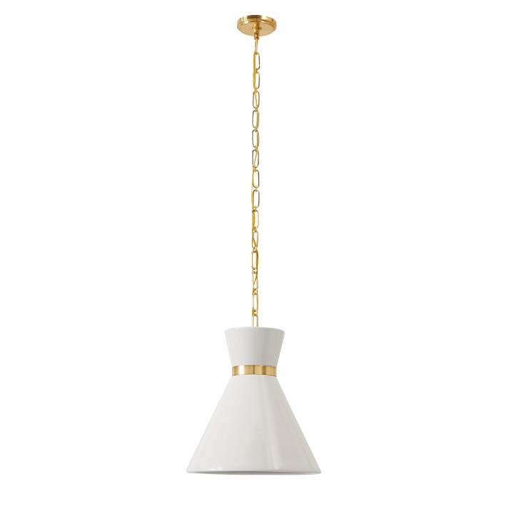 Jacoby Pendant, Ceramic, Brass | Williams-Sonoma