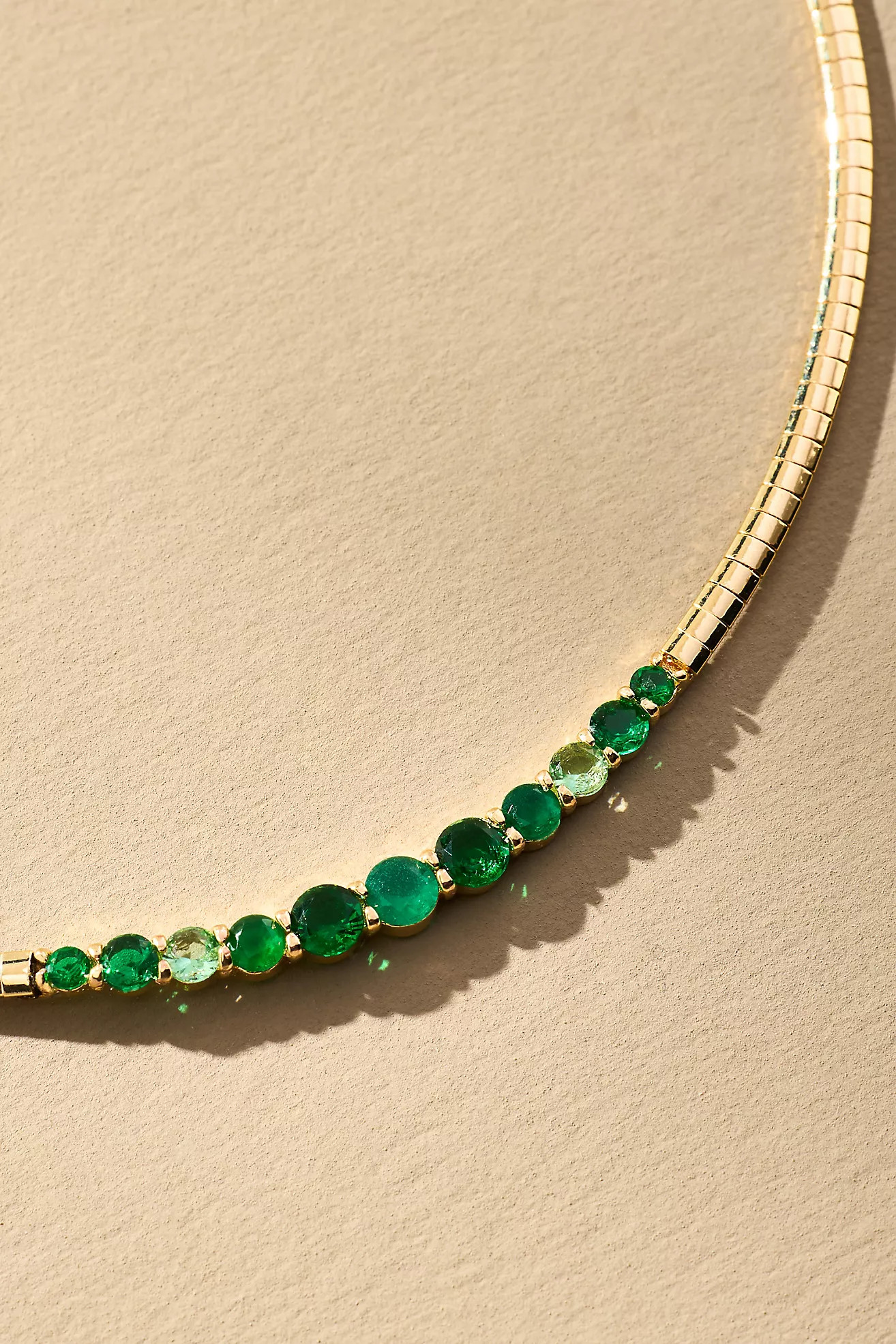 Crystal Collar Snake Chain Necklace | Anthropologie (US)