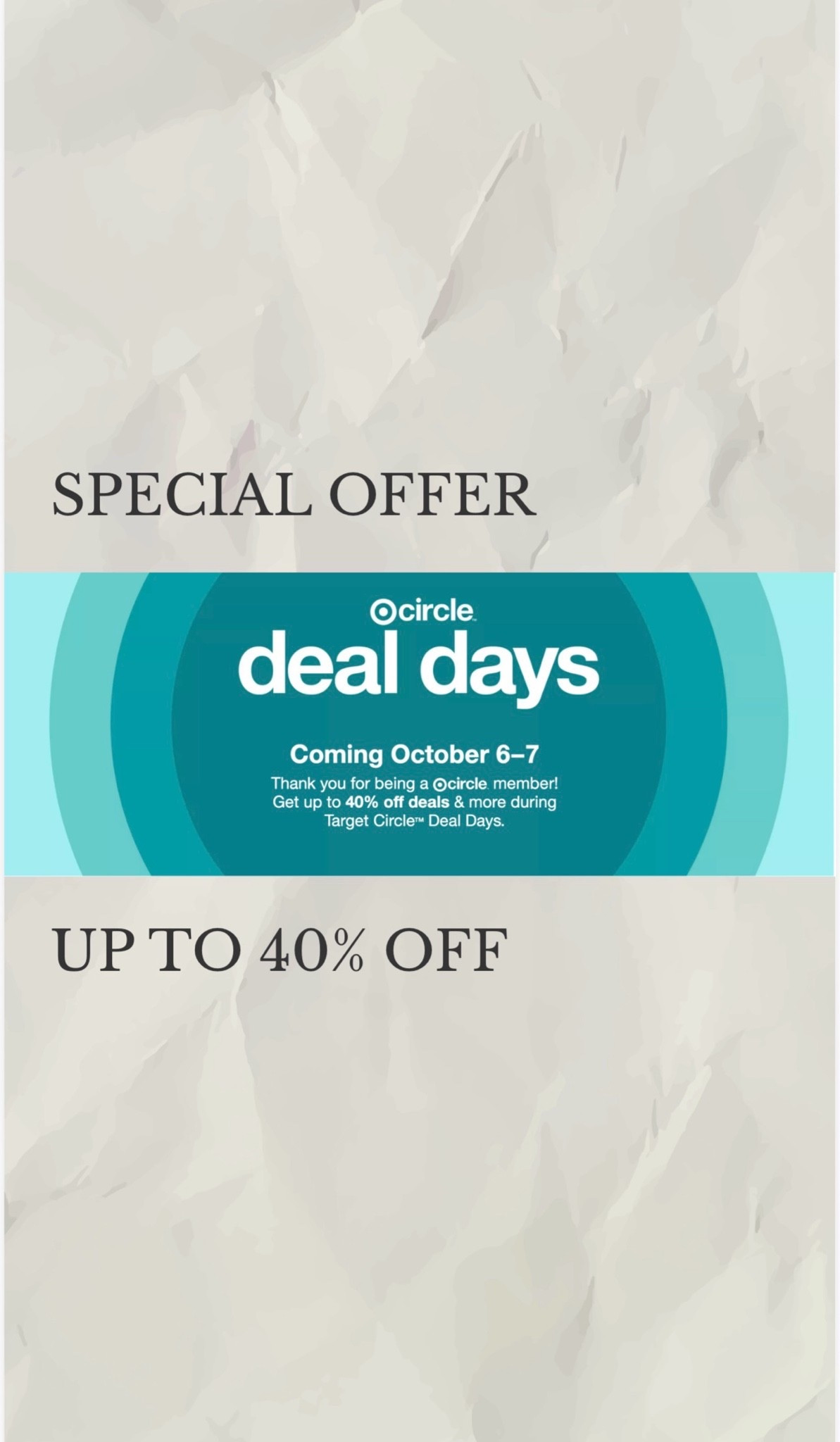 🎯 TARGET CIRCLE DAYS ARE HERE! 🎯

October 6–7, you can save up to 40% off during Target Circle Days! This is such a good time to start stocking up for the holidays, grab a few gifts early, or just splurge on something you’ve had your eye on. 🙌🏼

I rounded up some of my favorite sale finds and things worth checking out before the deals are gone. Whether you’re getting ahead on Christmas shopping or treating yourself a little—don’t miss this one! ❤️

Shop my Target Circle Days picks right here!

#LTKBeauty #LTKSaleAlert #LTKselfcare