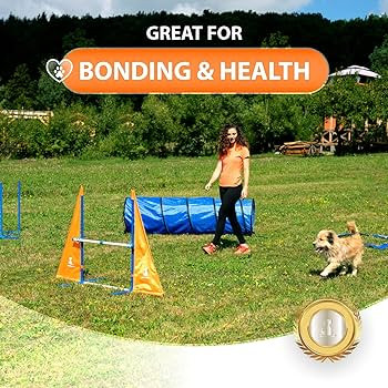 SparklyPets Dog Agility Training Equipment Set for Indoor & Outdoor – Complete Dog Agility Equi... | Amazon (US)