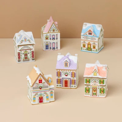 Lenox Spice Village 6-Piece Christmas Spice Jar Set | Lenox