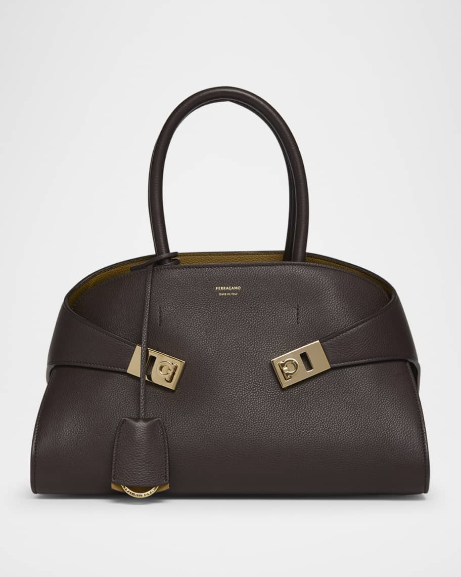 Ferragamo Hug Small Top-Handle Bag | Neiman Marcus
