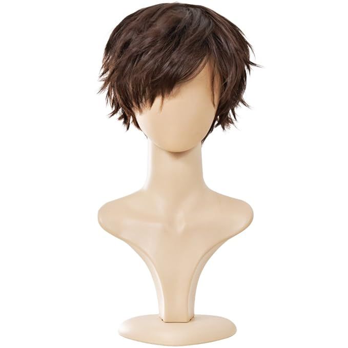 Ecvtop Wigs for Mens' Death Note Male Short Hair Wig Costume Cosplay Wigs (Light Brown) | Amazon (US)