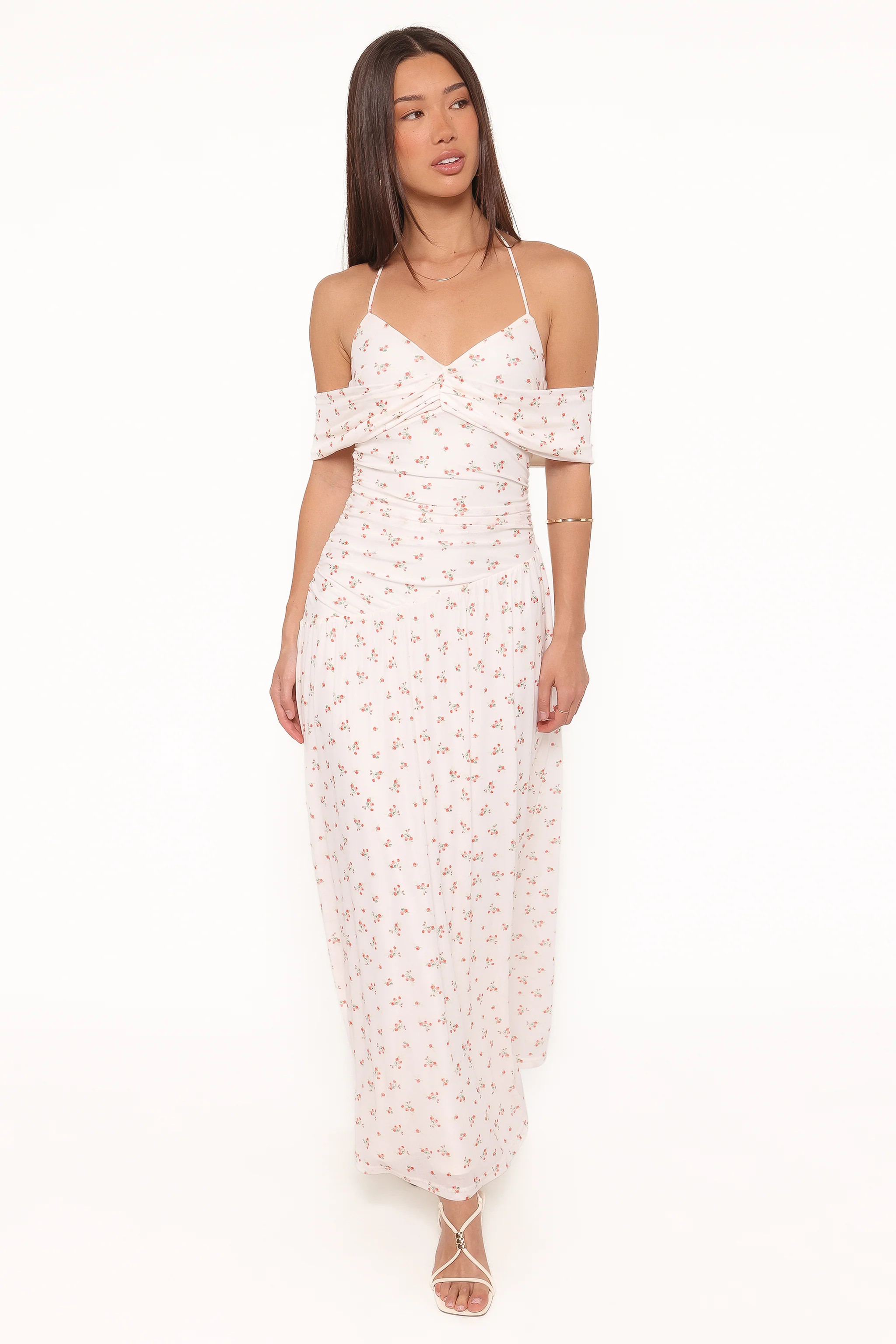 Mayven Maxi Dress - White Ditsy | Petal & Pup (US)