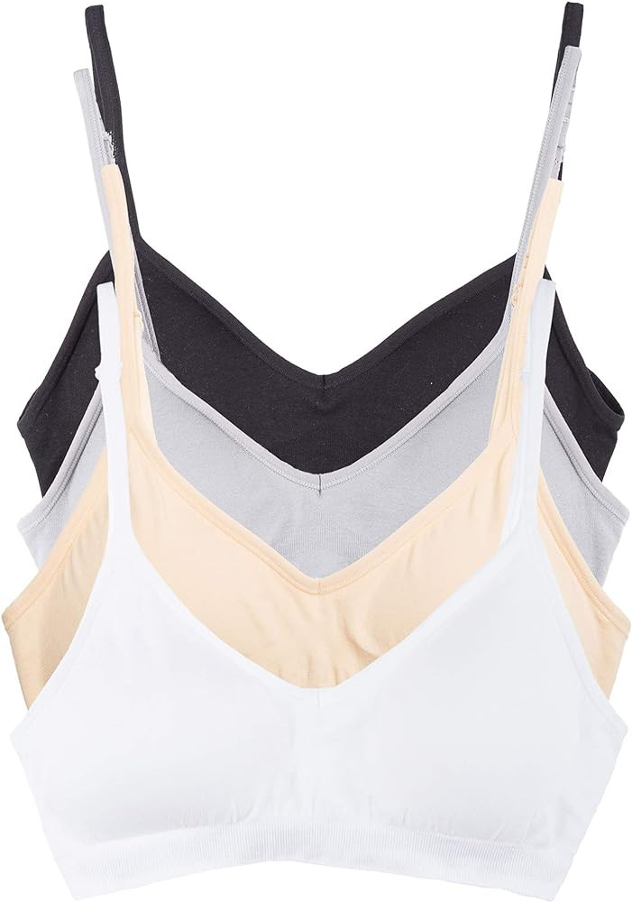 Kalon Women’s 4 Pack Demi Padded Bralette Wireless Comfortable Bra | Amazon (US)