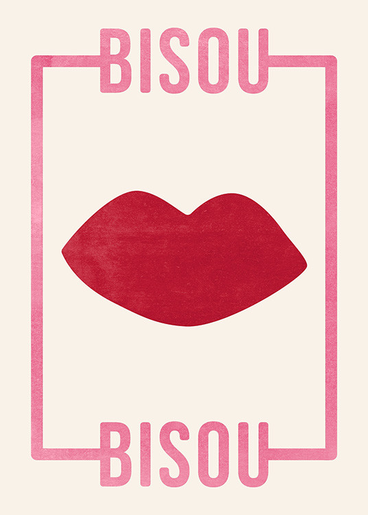 Bisou Bisou Print | Desenio
