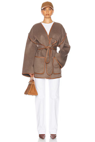 Wool Blend Blanket Coat | FWRD 