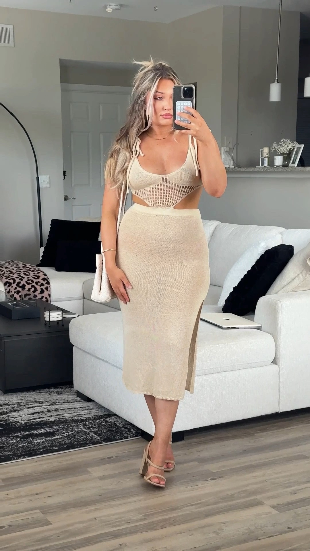 Summer dress - wearing a size large, super stretchy! 

#LTKFindsUnder50 #LTKMidsize #LTKStyleTip