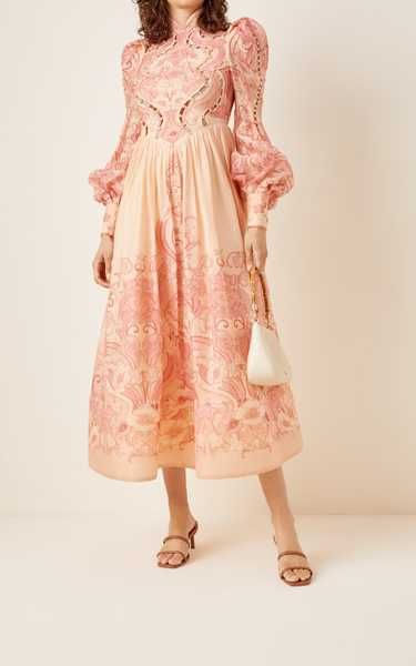 Concert Poppy-Print Silk-Cotton Midi Dress | Moda Operandi (Global)
