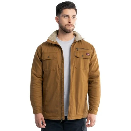 Wrangler Workwear Men s Mock Neck Jacket with Inner Linning Insulating Fabric Size S-3XL | Walmart (US)