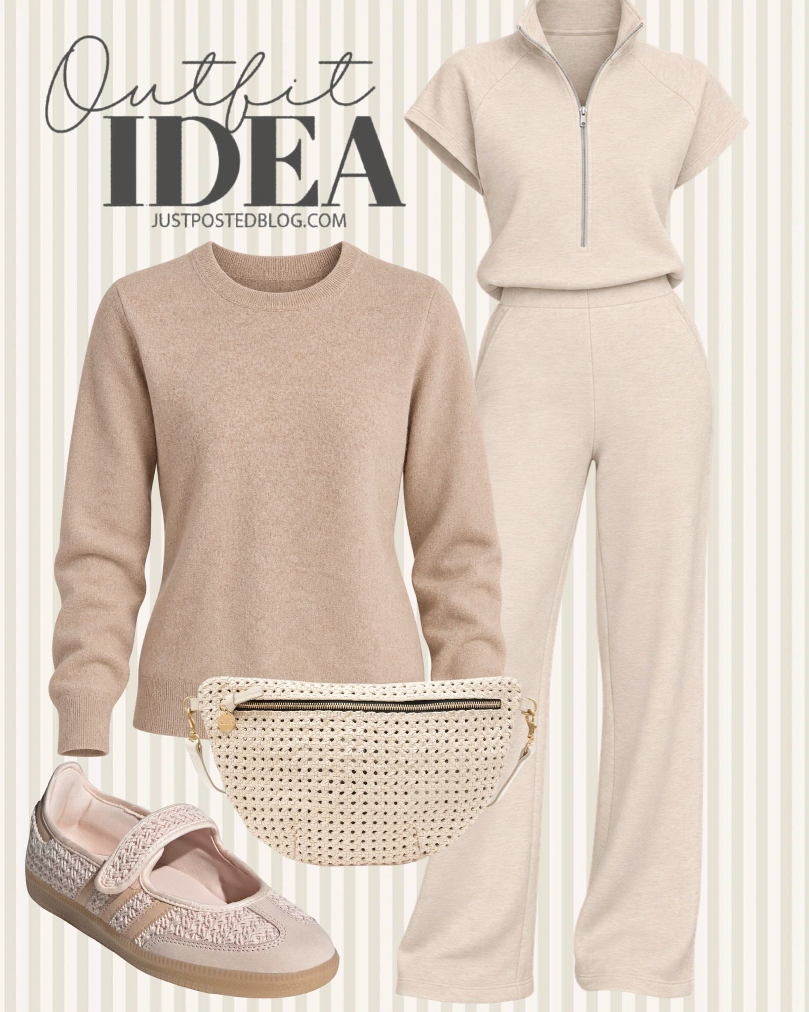 Easy travel outfit idea