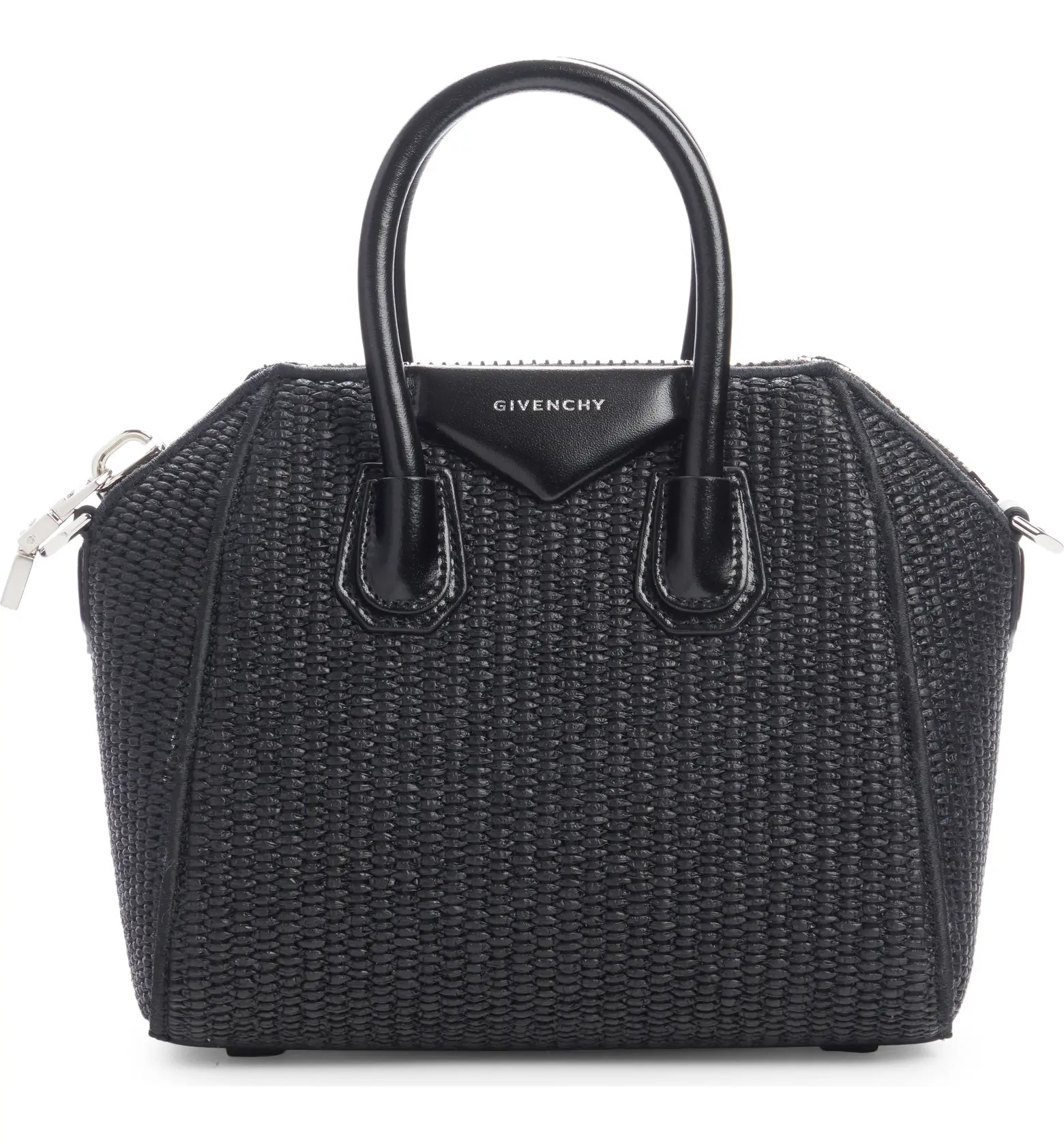 Givenchy Mini Antigona Raffia Top Handle Bag | Nordstrom | Nordstrom