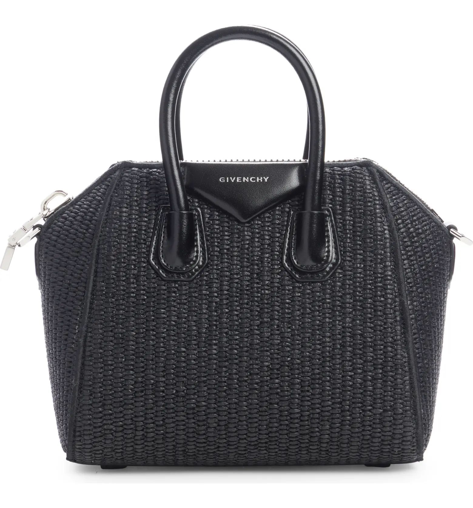 Givenchy Mini Antigona Raffia Top Handle Bag | Nordstrom | Nordstrom