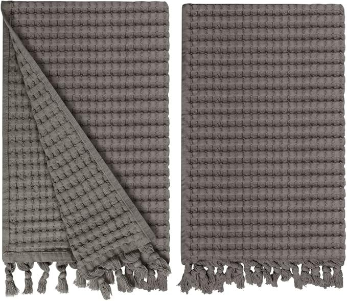 GILDEN TREE Decorative Waffle Hand Towels for Bathroom, Quick Drying Fingertip Towel, 2 Pack, Mod... | Amazon (US)