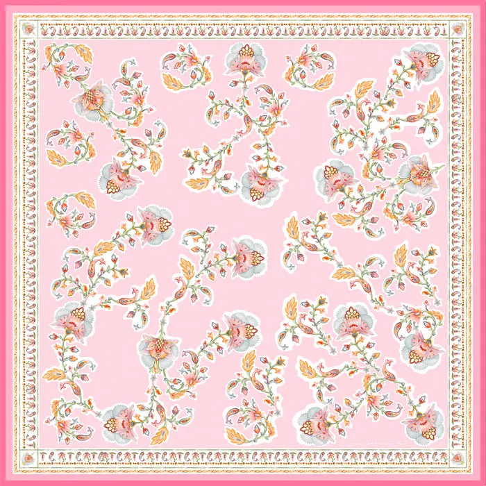 Blush Charm Double Sided Silk Scarf | Nordstrom
