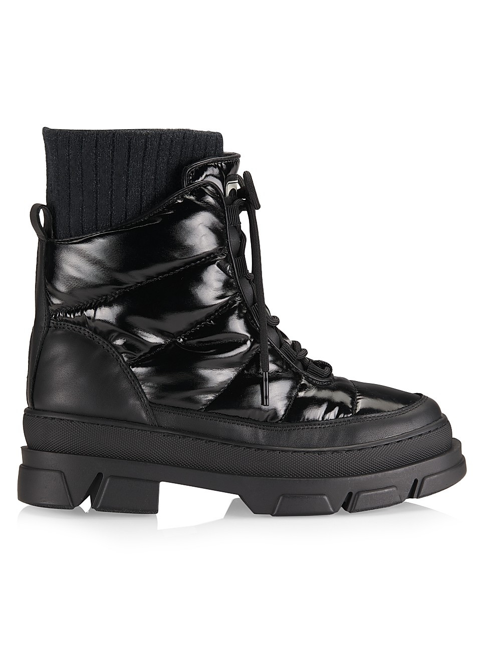 Tabitha Lace-Up Puffer Boots | Saks Fifth Avenue