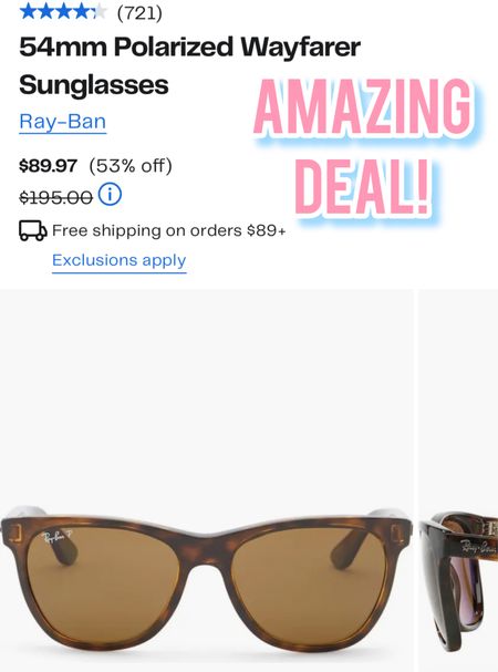RayBan sunglasses 

#LTKFindsUnder100 #LTKSeasonal #LTKSaleAlert