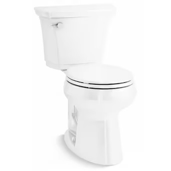KOHLER Highline White Single Round Chair height Soft Close 2-piece Toilet 12-in Rough-In WaterSen... | Lowe's