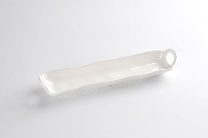 Pampa Bay Shatterproof Melamine Cracker Tray, 14.3 x 3.3 Inch, Food, Freezer, Dishwasher Safe, Wh... | Amazon (US)