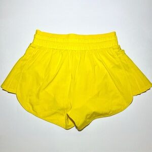 Joylab Athletic Shorts Highlighter Yellow Women’s Sz S Pleated Side Skirt Detail | Poshmark